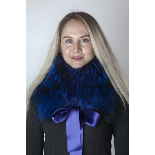 Possum® Scaldacollo Sciarpa Donna Con Motivo Mucca Highland – Morbida E Grande, Blu, 180x90 Cm - 3